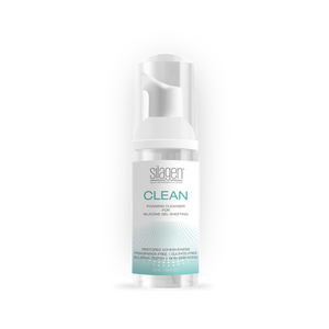 Silagen Clean Foam Cleanser specifically formulated for cleaning silicone gel sheeting, restoring adhesiveness with a fragrance-free, non-irritating formula.