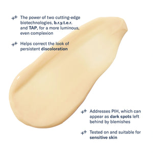 Cream texture of SkinBetter Even Intensive Skin Tone Correcting Serum for uneven tone and dark spots