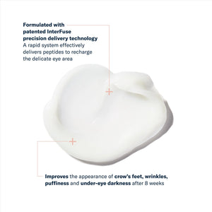 SkinBetter Science InterFuse Treatment Cream EYE with peptide technology showing benefits for crow’s feet wrinkles puffiness