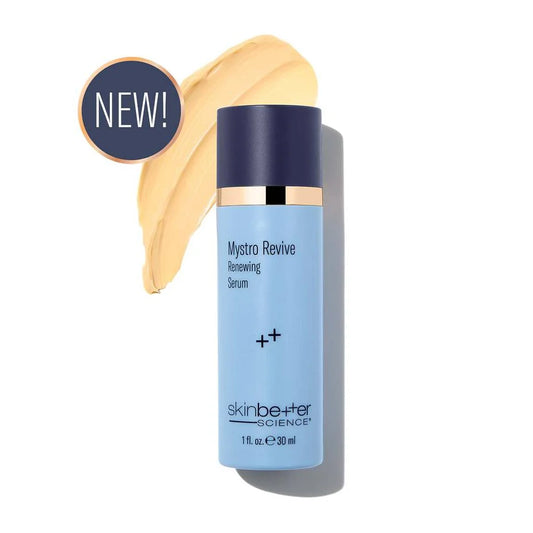 SkinBetter Science Mystro Revive Renewing Serum front view, anti-aging serum to improve wrinkles and skin radiance