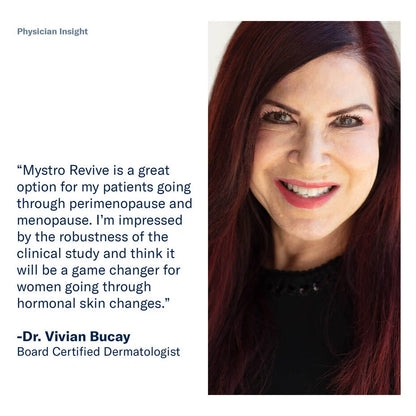 Dermatologist review of SkinBetter Mystro Revive Renewing Serum highlighting expert endorsement for hormonal skin changes