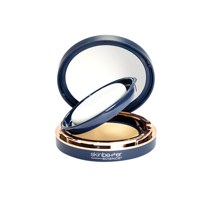 SkinBetter Science Tone Smart SPF 68 sunscreen open with applicator and mirror for easy reapplication on face