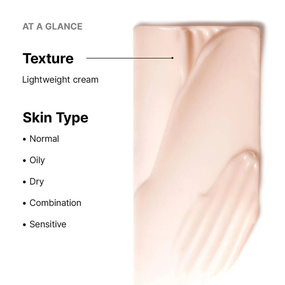 SkinCeuticals Advanced RGN-6 at a glance: lightweight cream texture for normal, oily, dry, combo, sensitive skin.