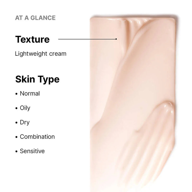 SkinCeuticals Advanced RGN-6 at a glance: lightweight cream texture for normal, oily, dry, combo, sensitive skin.