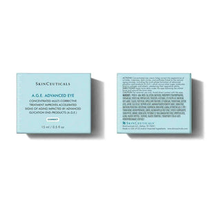 SkinCeuticals A.G.E. Advanced Eye concentrated eye cream jar for targeting advanced signs of aging.