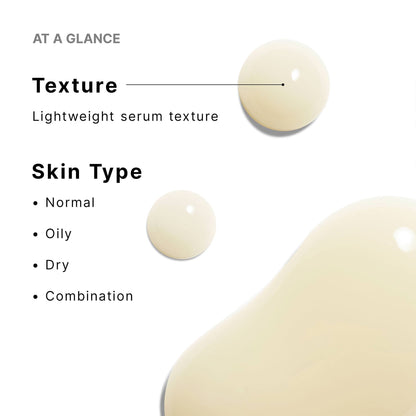 SkinCeuticals A.G.E. Interrupter Ultra Serum at a glance: lightweight serum texture for normal, oily, dry, and combination skin.