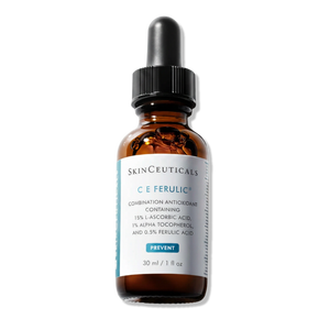 SkinCeuticals C E Ferulic serum with 15% L-ascorbic acid, vitamin E and ferulic acid supports brighter daily skin care.