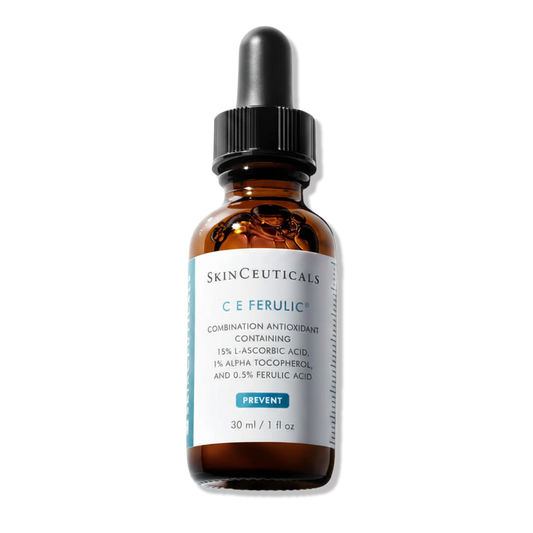 SkinCeuticals C E Ferulic serum with 15% L-ascorbic acid, vitamin E and ferulic acid supports brighter daily skin care.