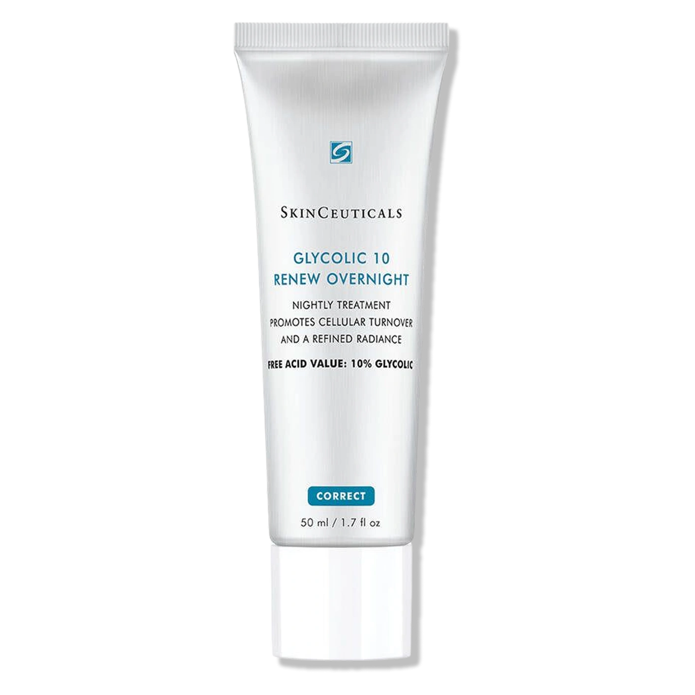 SkinCeuticals Glycolic 10 Renew Overnight with 10% glycolic acid to refine texture and support skin radiance