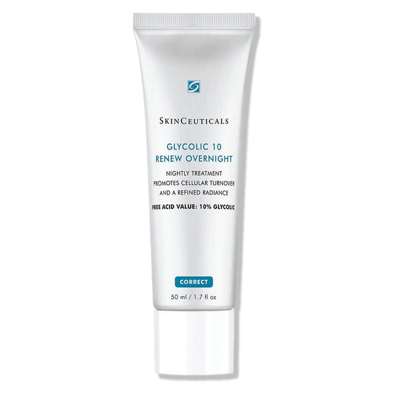 SkinCeuticals Glycolic 10 Renew Overnight with 10% glycolic acid to refine texture and support skin radiance