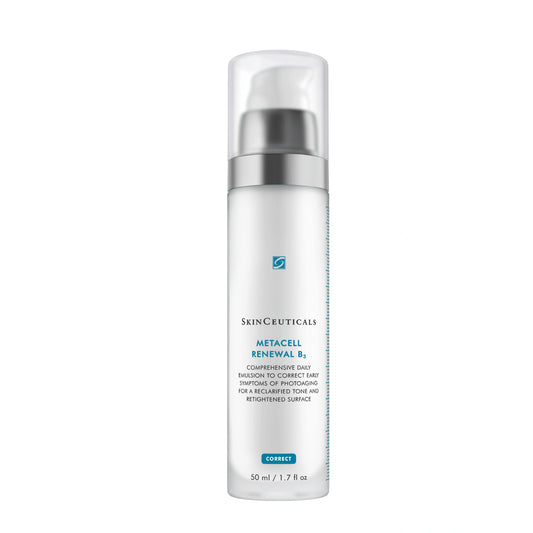 SkinCeuticals Metacell Renewal B3 comprehensive daily emulsion for correcting photoaging, improving skin tone and firmness.