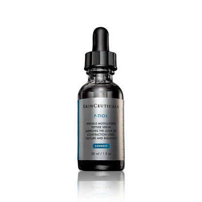 SkinCeuticals P-TIOX peptide serum 30ml bottle, helps reduce wrinkles and improve skin texture and radiance