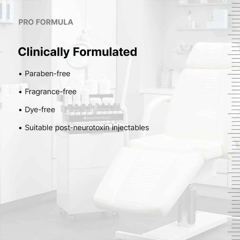 SkinCeuticals P-Tiox pro formula: clinically formulated, paraben-free, fragrance-free, dye-free, post-neurotoxin use