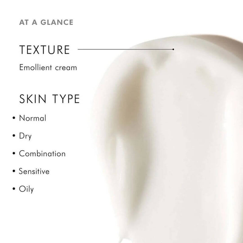 SkinCeuticals Triple Lipid Restore 2:4:2 texture and skin type graphic showing emollient cream for normal to dry skin types.
