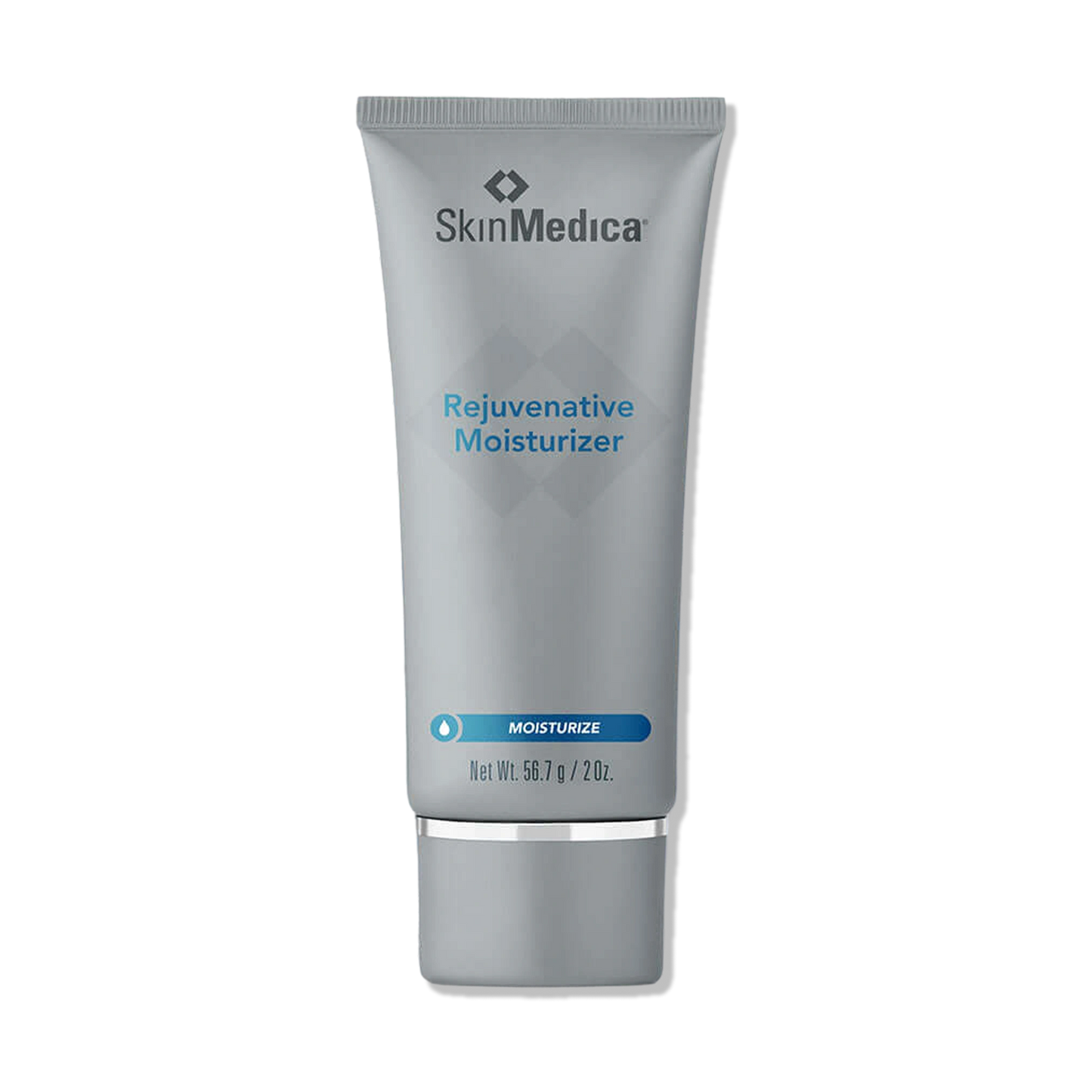SkinMedica Rejuvenative Moisturizer tube with vitamin C, vitamin E, shea butter and algae extracts for daily hydration care.