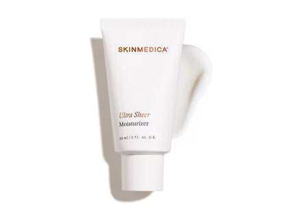 SkinMedica Ultra Sheer Moisturizer texture — sheer lightweight formula provides non-comedogenic daily hydration for oily skin
