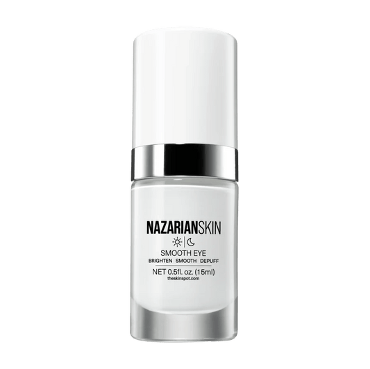 NazarianSkin smooth eye cream peptide eye treatment to reduce fine lines brighten under eyes and hydrate delicate skin