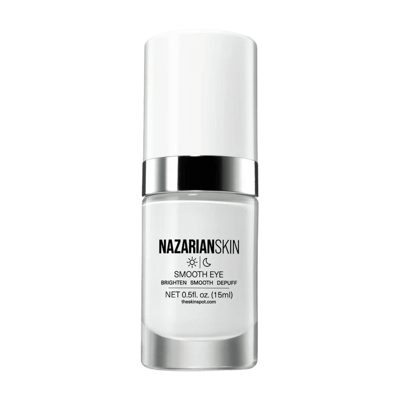 NazarianSkin smooth eye cream peptide eye treatment to reduce fine lines brighten under eyes and hydrate delicate skin