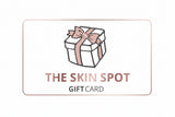 The Skin Spot gift card with wrapped present icon for skincare lovers choosing flexible beauty gifts online today shop card.