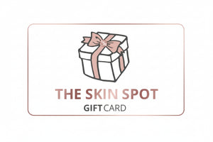 The Skin Spot gift card with wrapped present icon for skincare lovers choosing flexible beauty gifts online today shop card.
