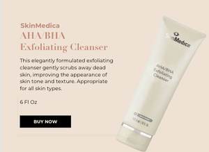 SkinMedica AHA BHA Exfoliating Cleanser 6 fl oz gently scrubs away dead skin for smoother texture and refreshed skin tone!!!