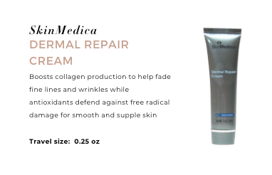 SkinMedica Dermal Repair Cream travel size helps support collagen, soften fine lines, and defend skin from damage daily now.