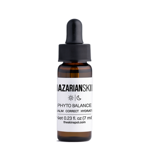 NazarianSkin Phyto Balance sample serum helps calm, correct and hydrate skin with botanical antioxidant support care use set