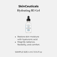 SkinCeuticals Hydrating B5 Gel sample with hyaluronic acid helps restore skin moisture and leave skin feeling radiant skin!!