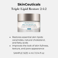 SkinCeuticals Triple Lipid Restore 2:4:2 sample with ceramides helps improve fullness, texture, and visible pores