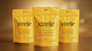 Xtressé hair growth gummies 3-month supply — 180 chewable hair vitamins for sustained hair growth results