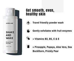 Jaxon Lane- Shake and Wake Enzyme Powder Face Wash-The Skin Spot
