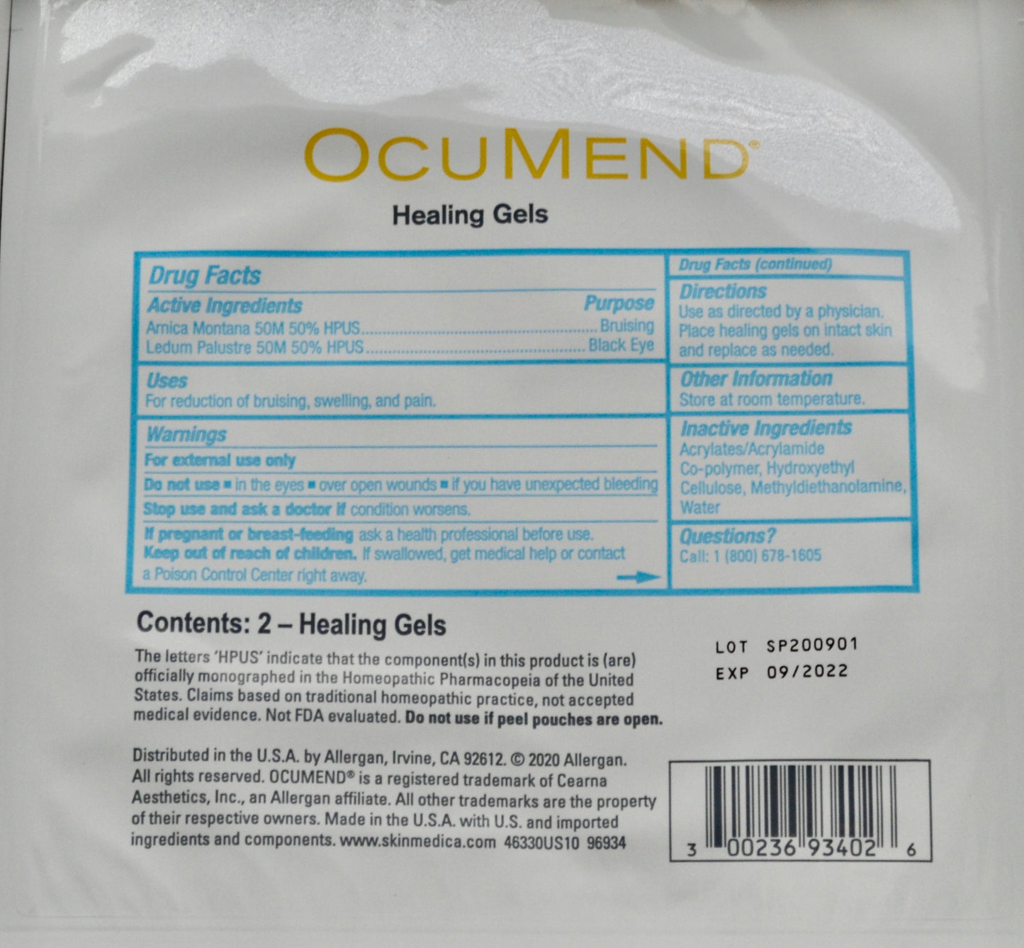 Ocumend- 2 patches per Sheet