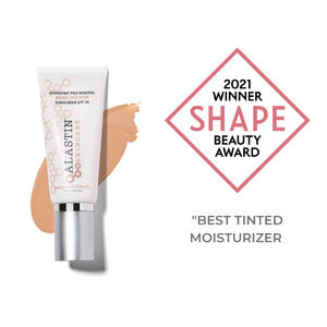 alastin hydratint pro tinted sunscreen spf 36 with natural glow finish and award winning formula