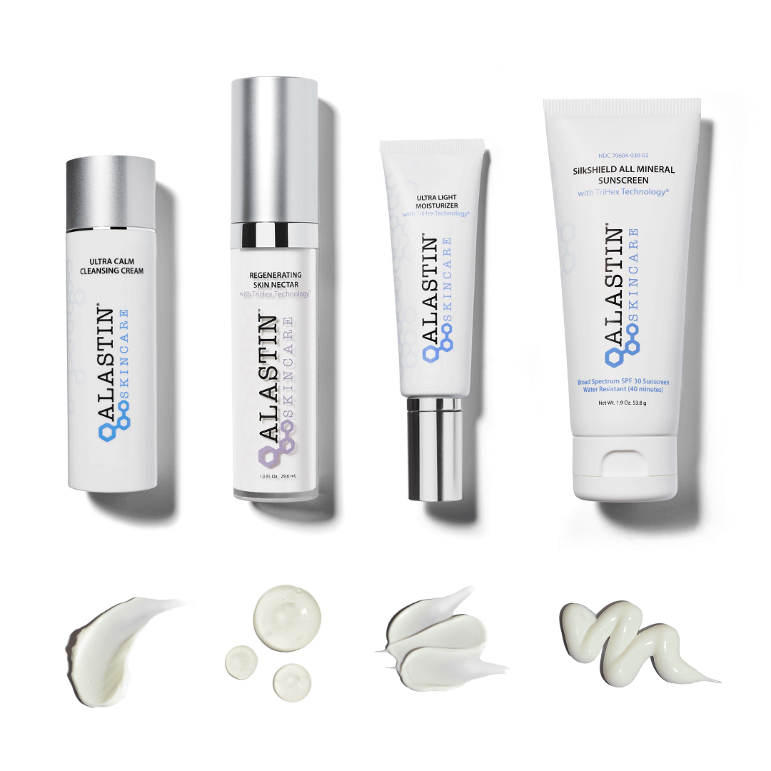 Alastin Procedure Enhancement System full kit with cleanser moisturizer sunscreen and serum for pre and post procedure care