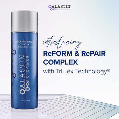 Alastin ReFORM & RePAIR Complex with TriHex Technology for post procedure skin recovery and improved texture