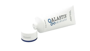 Alastin Soothe Protect Recovery Balm open tube showing dispensing packaging used for post procedure skin soothing care