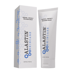 Alastin Skincare Soothe Protect Recovery Balm with box packaging for post procedure skincare to calm and support skin barrier