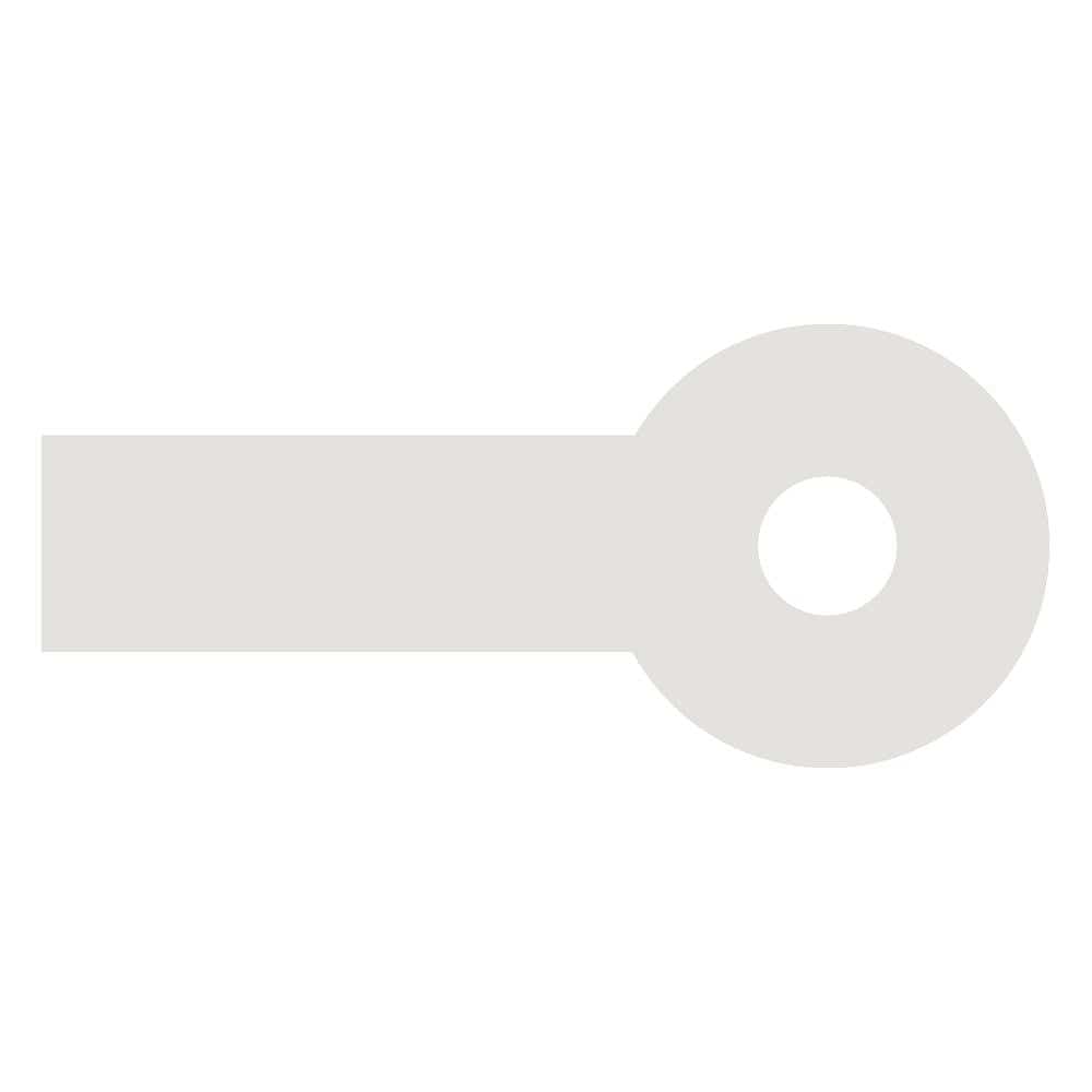 Horizontal view of the Silagen lollypop-shaped silicone strip used for specialized breast surgery scar refinement.