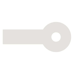 Horizontal view of the Silagen lollypop-shaped silicone strip used for specialized breast surgery scar refinement.