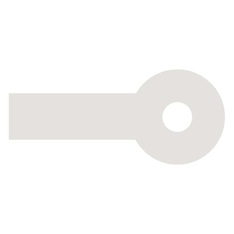 Horizontal view of the Silagen lollypop-shaped silicone strip used for specialized breast surgery scar refinement.