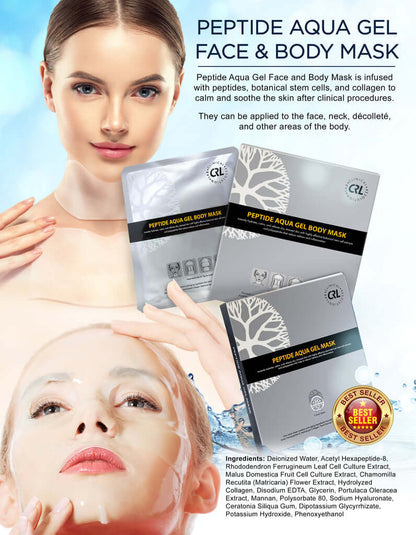 Clinical Resolution Peptide Aqua Gel Face Mask benefits — reduces fine lines, restores hydration, and calms irritated skin
