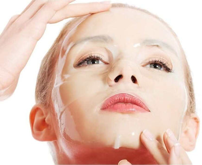 Clinical Resolution Peptide Aqua Gel Mask side angle — anti-aging gel sheet mask with Alpine Rose and Apple stem cells