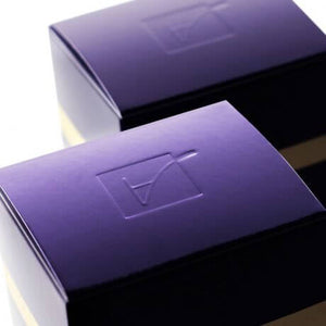 DefenAge 2 Minute Reveal Masque purple cap close-up shows premium packaging details for exfoliating resurfacing face masque.