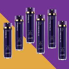 DefenAge 8-in-1 BioSerum appears in DefenAge skincare lineup graphic for firming, hydration and anti-aging routine set now!!