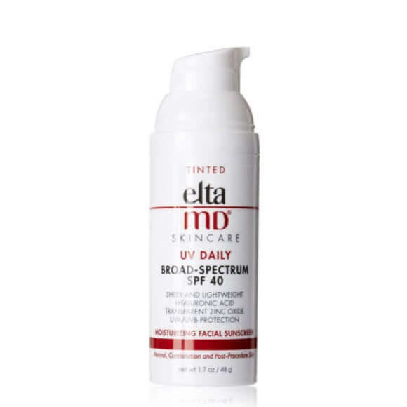 EltaMD UV Daily SPF 40 Tinted hero shot — sheer tinted sunscreen with Zinc Oxide for daily UVA and UVB protection