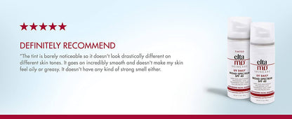 EltaMD UV Daily SPF 40 Tinted — sheer tint evens complexion, fades minor imperfections, and smooths skin texture daily