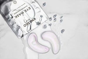 Knesko Diamond Radiance Eye Mask with collagen hydrogel patches and diamond detail for bright under eyes