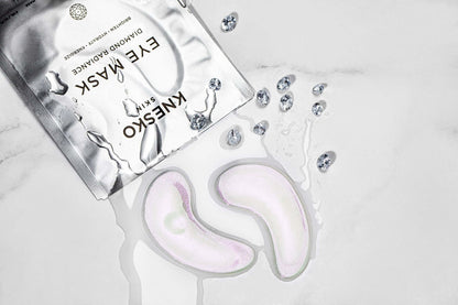Knesko Diamond Radiance Eye Mask with collagen hydrogel patches and diamond detail for bright under eyes