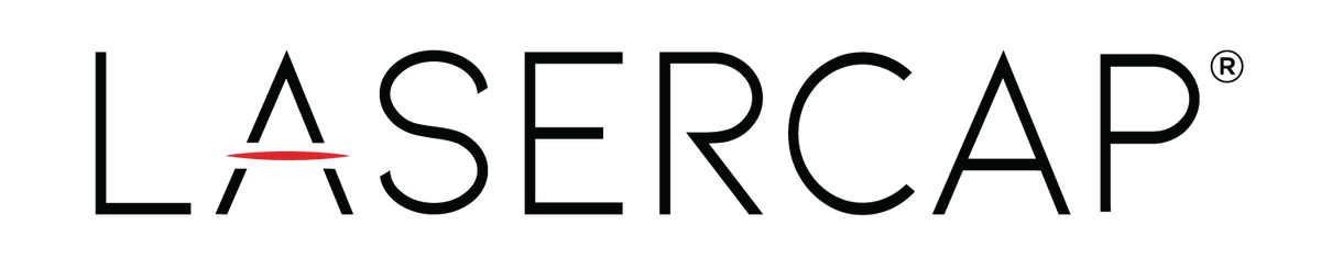 Official LaserCap brand logo for clinical-strength laser hair growth cap products.