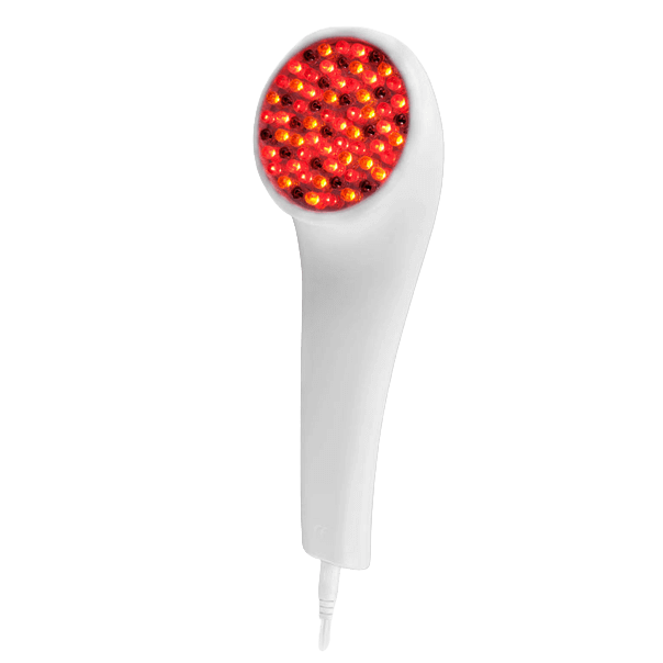 LightStim for Wrinkles LED light therapy device with red lights to target fine lines and facial wrinkles for home skin care.